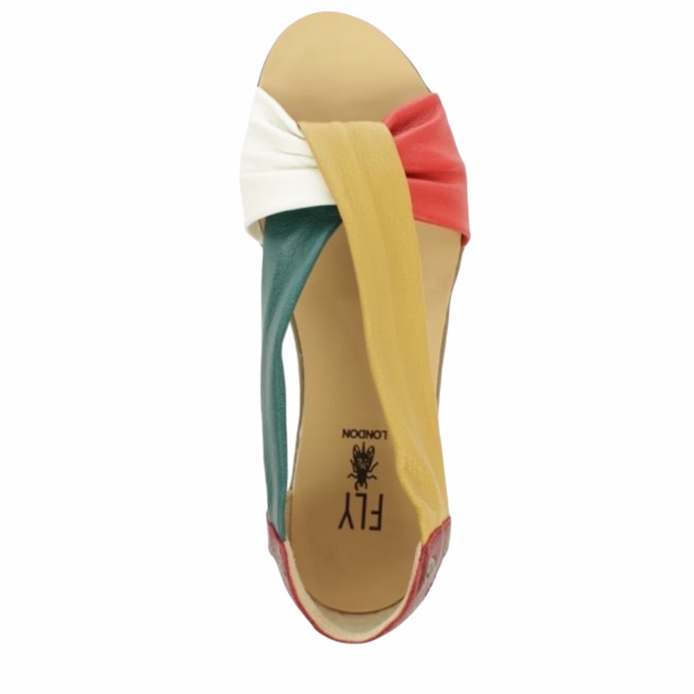 FLY LONDON
Faya Multicoloured Leather Twist Sandal